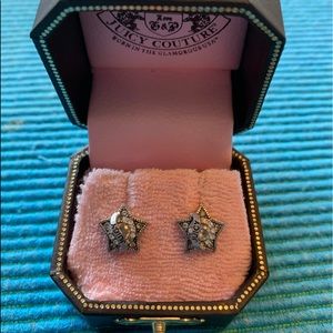 Juicy Couture Silver Star earrings